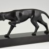 Art Deco Bronze Skulptur Jagdhund