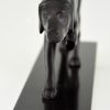 Art Deco bronze of hunting dog.