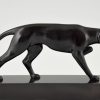 Art Deco bronze of hunting dog.