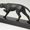 Art Deco bronzen beeld jachthond