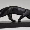 Art Deco bronze panther sculpture