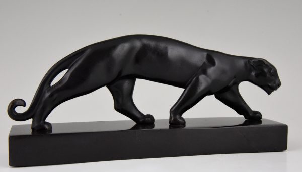 Art Deco bronzen sculptuur panter