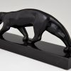 Art Deco bronze panther sculpture