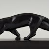 Art Deco Bronze Skulptur Panther