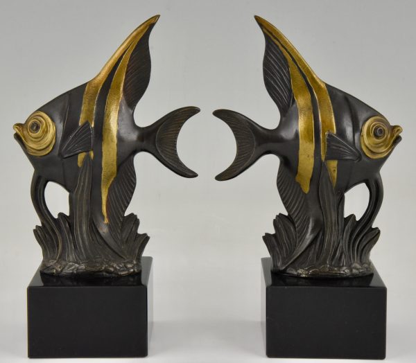 Art Deco fish bookends