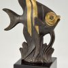 Art Deco fish bookends