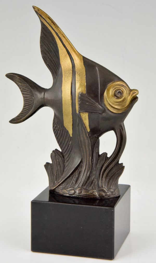 Art Deco Buchstütze Fisch