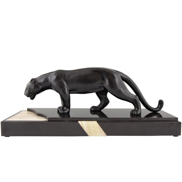 Art Deco sculpture of a panther