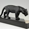 Art Deco sculpture of a panther