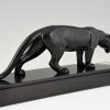 Art Deco sculpture of a panther