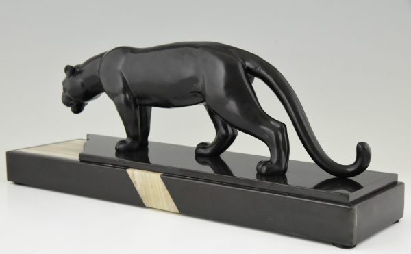 Art Deco sculpture of a panther