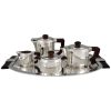 Verzilverd Art deco koffie servies 5 delig