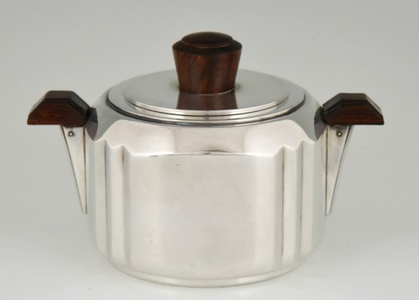 Verzilverd Art deco koffie servies 5 delig