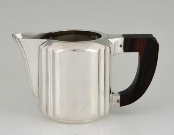 Verzilverd Art deco koffie servies 5 delig