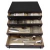 Boreal Art Deco 144 pc silvered flatware set in original case