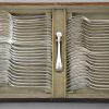 Boreal Art Deco 144 pc silvered flatware set in original case