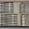 Boreal Art Deco 144 pc silvered flatware set in original case