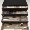 Boreal Art Deco 144 pc silvered flatware set in original case