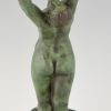 Art Deco bronze sculpture of a nude