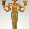 Lampe Art Nouveau femme