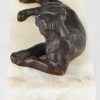 Art Deco bronze panther sculpture