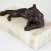 Art Deco bronzen sculptuur panter