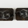 Art Deco cat bookends