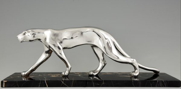 Art Deco panther sculpture