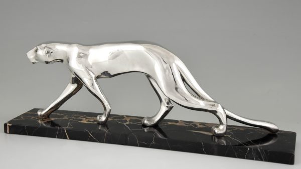 Art Deco panther sculpture