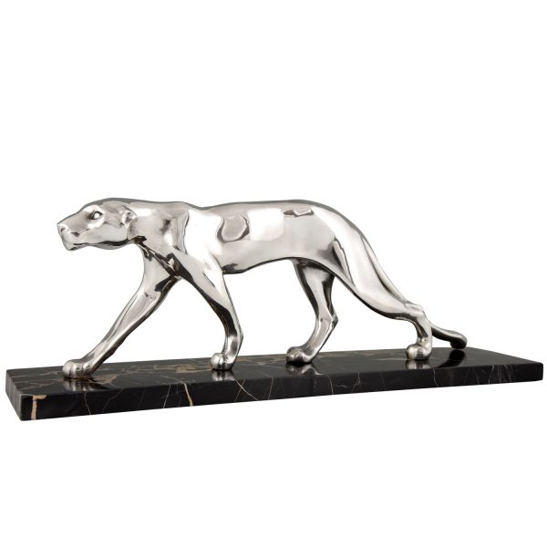 Art Deco panther sculpture