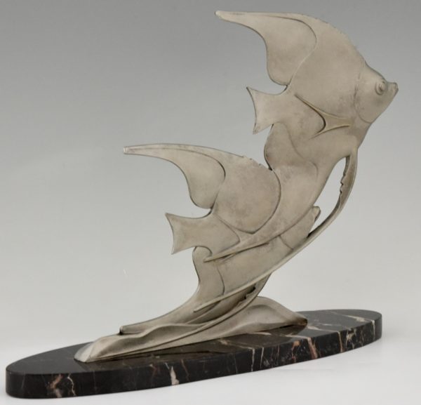 Art Deco Skulptur zwei Fische