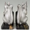 Art Deco squirrel bookends.