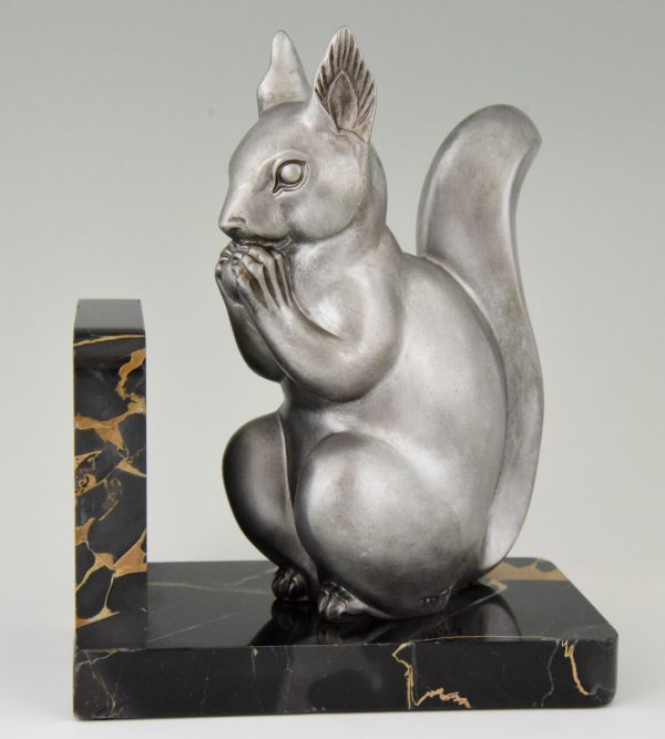 Art Deco squirrel bookends.