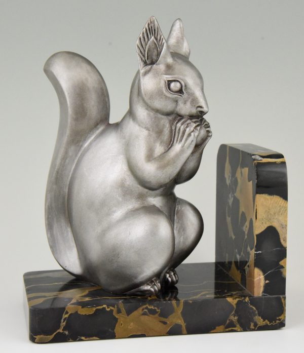 Art Deco squirrel bookends.