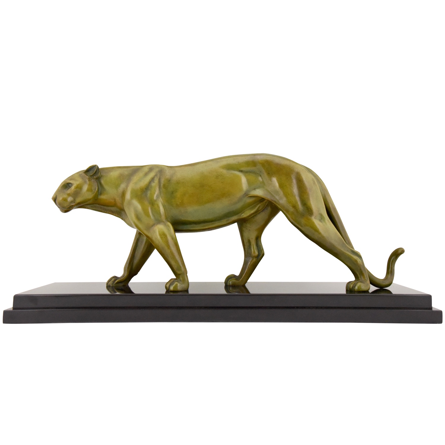 Art Deco Skulptur Bronze Panther Art Deco Skulptur Bronze Panther