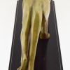 Art Deco sculpture en bronze d’une panthère