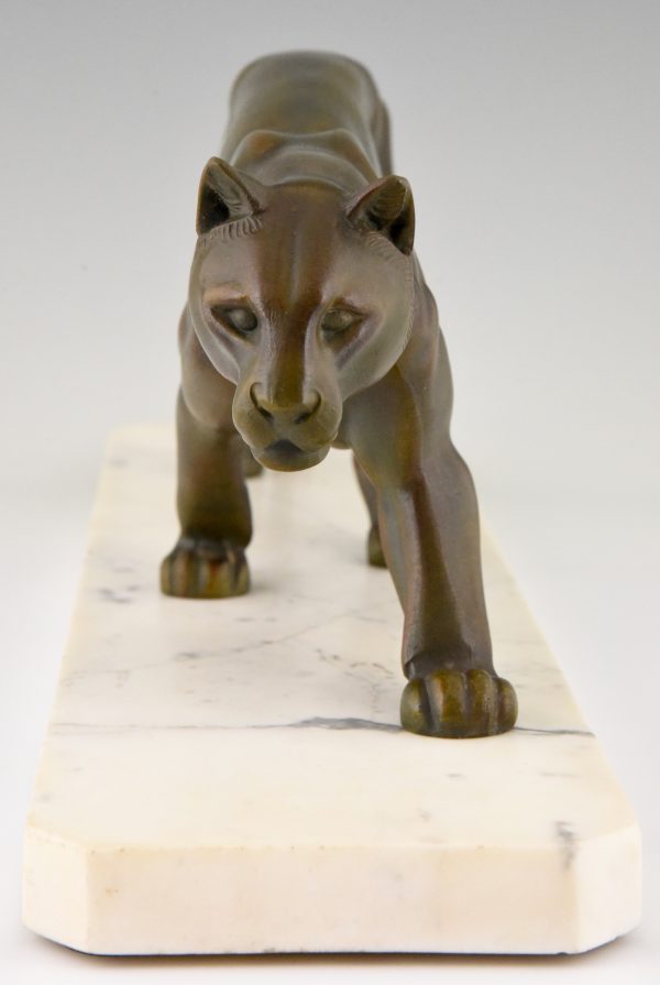 Art Deco sculpture of a panther