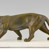 Art Deco sculpture of a panther