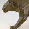 Art Deco sculpture of a panther