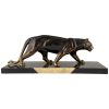 Art Deco sculpture of a panther