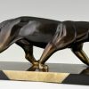 Art Deco sculpture of a panther