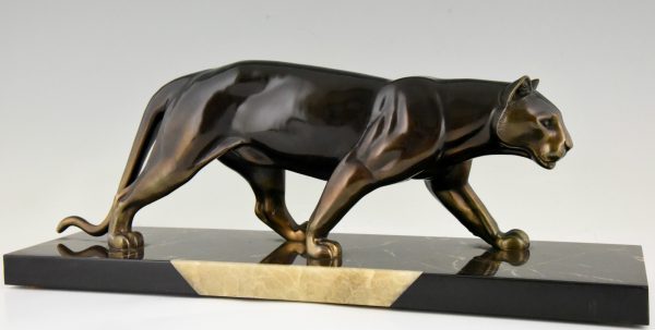 Art Deco sculpture of a panther