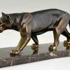 Art Deco sculpture of a panther