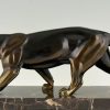 Art Deco sculpture of a panther