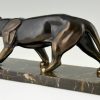 Art Deco sculpture of a panther