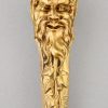 Art Nouveau bronze letter opener bookmark with satyr.