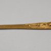 Art Nouveau bronze letter opener bookmark with satyr.