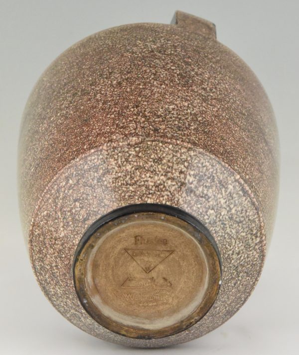 Art Deco tapered ceramic vase