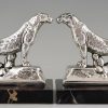 Art Deco panther bookends