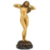 Art Deco bronze sculpture standing nude